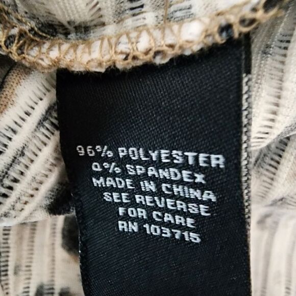 Sharagano Sheath Capped Sleeve Animal Print Bodycon Midi Dress Size 8 - Picture 7 of 7